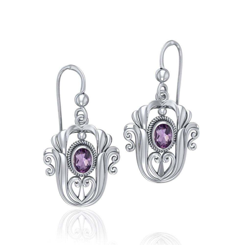 Tulip Gemstone Earrings TE595 - Jewelry
