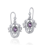Tulip Gemstone Earrings TE595 - Jewelry