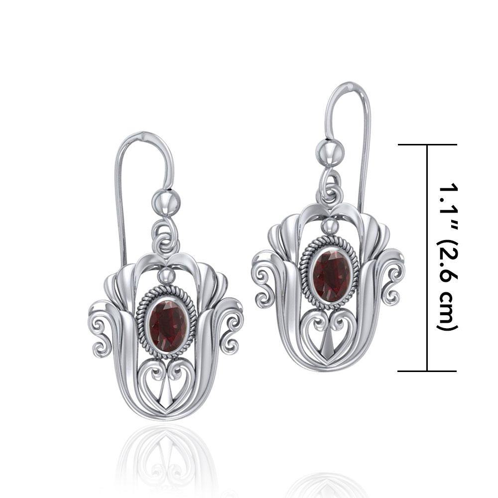 Tulip Gemstone Earrings TE595 - Jewelry