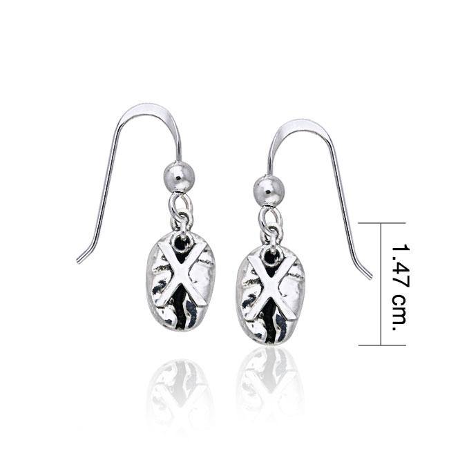 X Coffee Bean Earrings TE606 - Jewelry