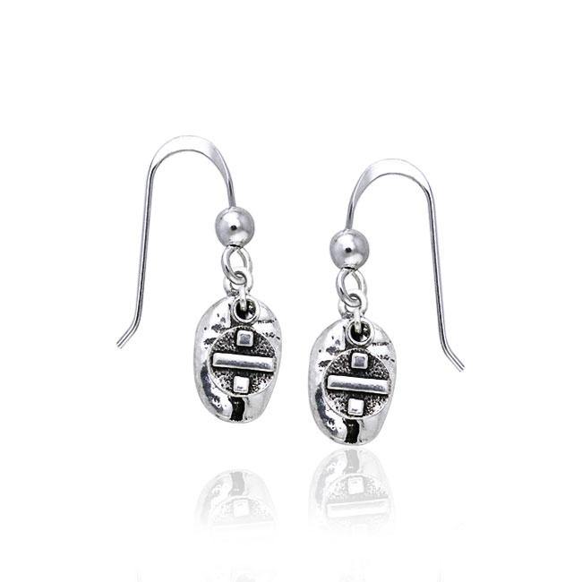 Divided by Coffee Bean Earrings TE610 - Jewelry