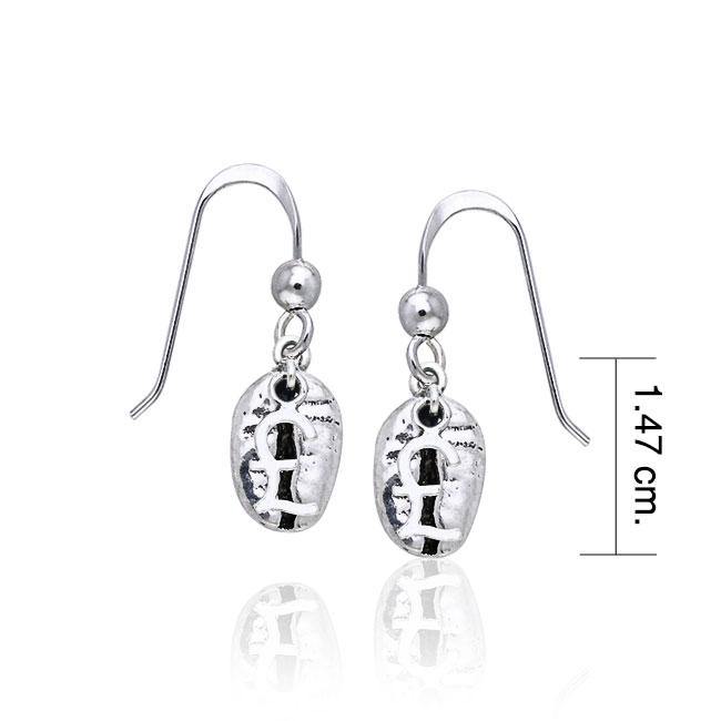 Coffee Bean Earrings TE632 - Jewelry