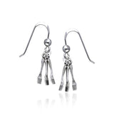 Cafe Fork Silver Earrings TE643 - Jewelry