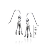 Cafe Fork Silver Earrings TE643 - Jewelry
