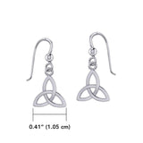 Celtic Knotwork Silver Triquetra or Trinity Knot Earrings TE659 - Jewelry