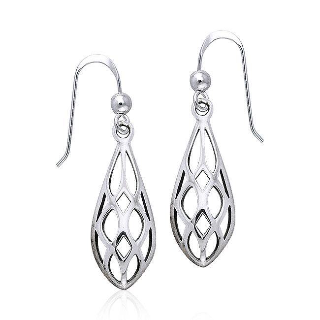 Art Deco Silver Earrings TE946 - Jewelry