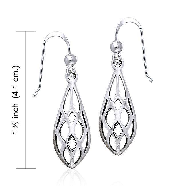 Art Deco Silver Earrings TE946 - Jewelry