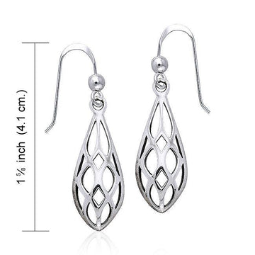 Art Deco Silver Earrings TE946 - Jewelry