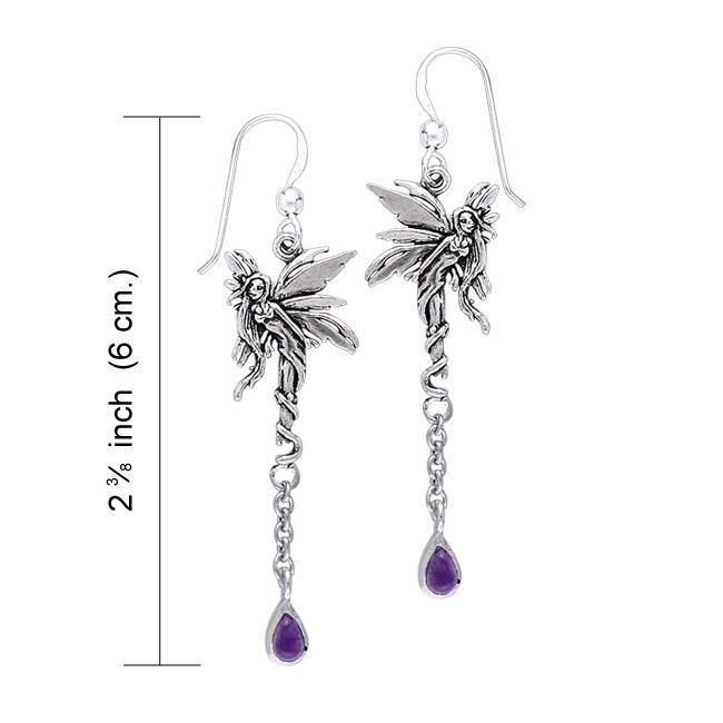 Firefly Fairy Silver Earrings TER001 - Jewelry
