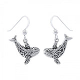 Celtic Whale Earrings TER034 - Jewelry