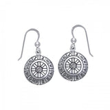 Wheel of the Year Silver Earrings TER072 - Jewelry