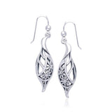 Silver Elegance Daisy Leaf Earrings TER1105 - Jewelry