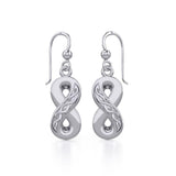Celtic Infinity Silver Earrings TER1108 - Jewelry