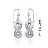 Celtic Infinity Silver Earrings TER1108 - Jewelry