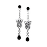 Celtic Knotwork Silver Earrings TER114 - Jewelry