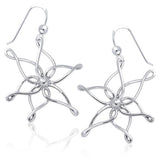 Organic Star Shape Silver Earrings TER1140