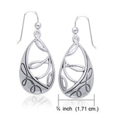 Organic Springtime Silver Earrings TER1169 - Jewelry