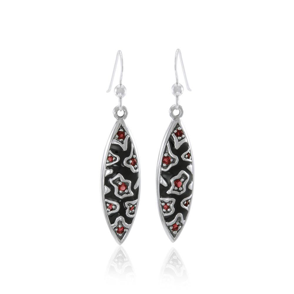 Safari Inspired Silver Earrings with Gemstones TER1177 - Jewelry