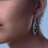 Safari Inspired Silver Earrings with Gemstones TER1177 - Jewelry