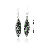 Safari Inspired Silver Earrings with Gemstones TER1177 - Jewelry