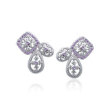 Abstract Elegance Silver Earrings TER1213 - Jewelry