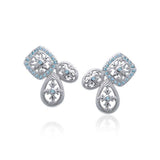 Abstract Elegance Silver Earrings TER1213 - Jewelry