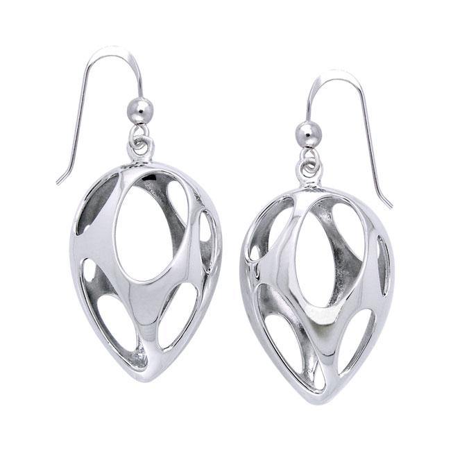 Bold Filigree Silver Earring TER1222 - Jewelry