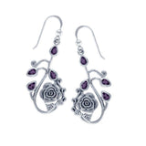 Rose Flowers of Delight Silver Earrings TER1236