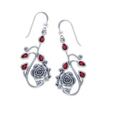 Rose Flowers of Delight Silver Earrings TER1236 - Jewelry