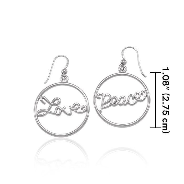 Love and Peace Earrings TER1274 - Jewelry