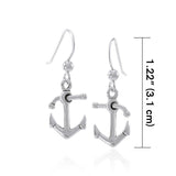 Anchor Sterling Silver Earrings TER1498 - Jewelry