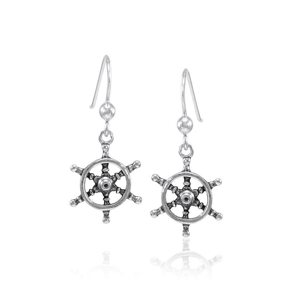 Ship Wheel Earrings TER1499 - Jewelry