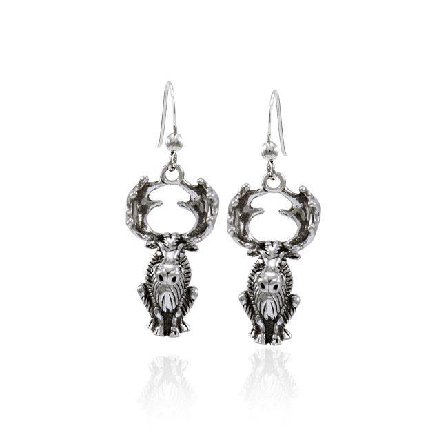Moose Sterling Silver Earrings TER1503 - Jewelry