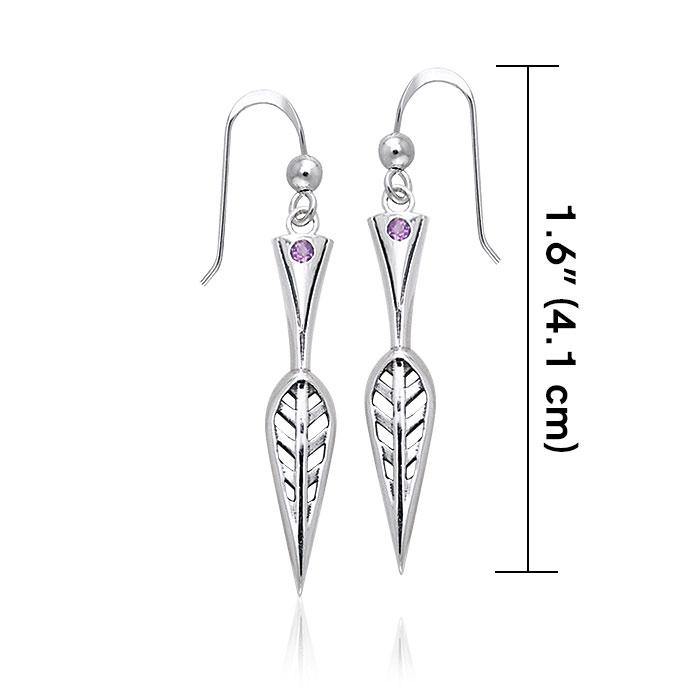 Art Deco Silver Earrings TER152 - Jewelry