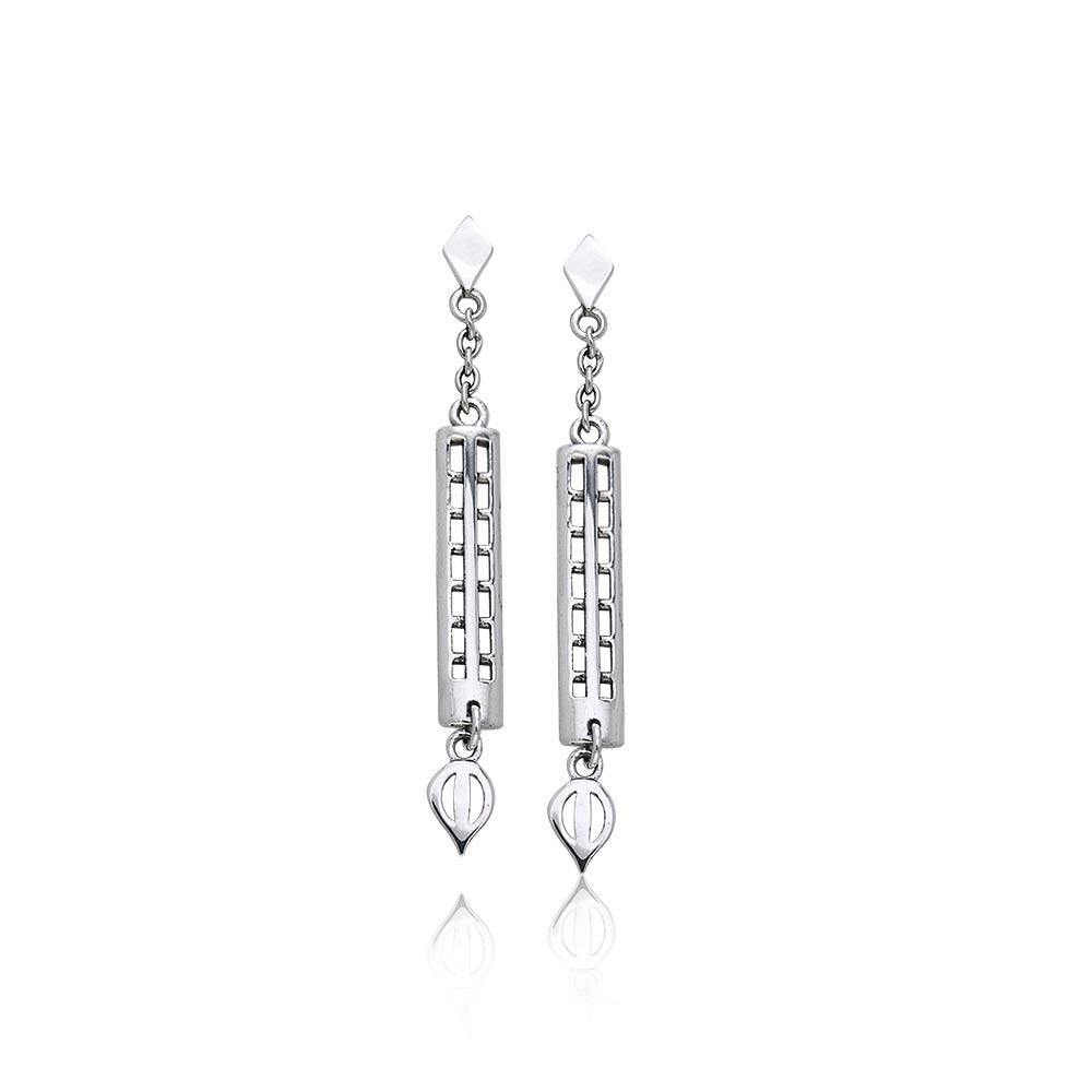 Art Deco Silver Earrings TER159 - Jewelry