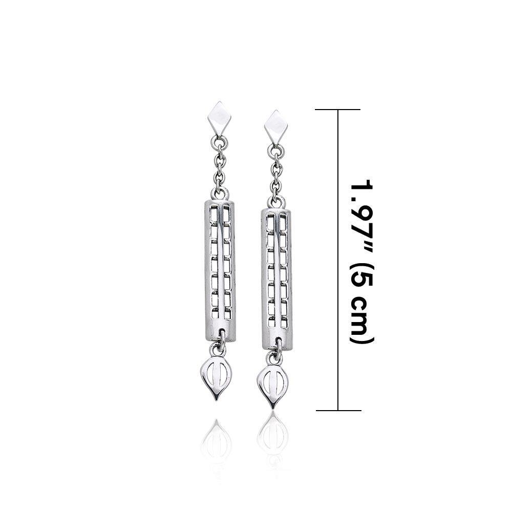 Art Deco Silver Earrings TER159 - Jewelry