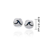 Ocean Wave Post Earrings TER1604 - Jewelry