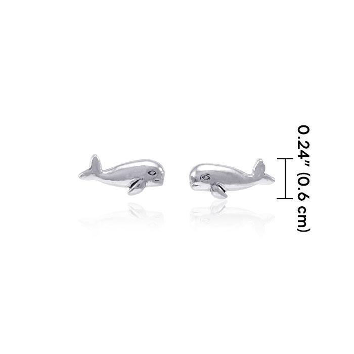 Whale Post Earrings TER1607 - Jewelry