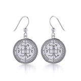 Archangel Gabriel Sigil Small Silver Earring TER1630 - Jewelry