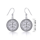 Archangel Gabriel Sigil Small Silver Earring TER1630 - Jewelry