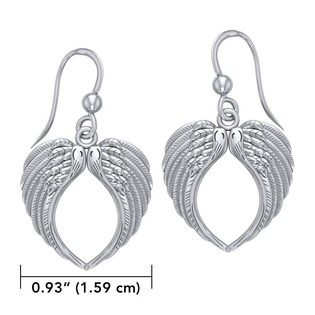 Feel the Tranquil in Angels Wings ~ Sterling Silver Jewelry Earrings TER1671 - Jewelry
