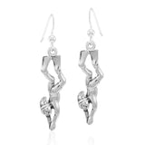 Free Diver Sterling Silver Earrings TER1682 - Jewelry