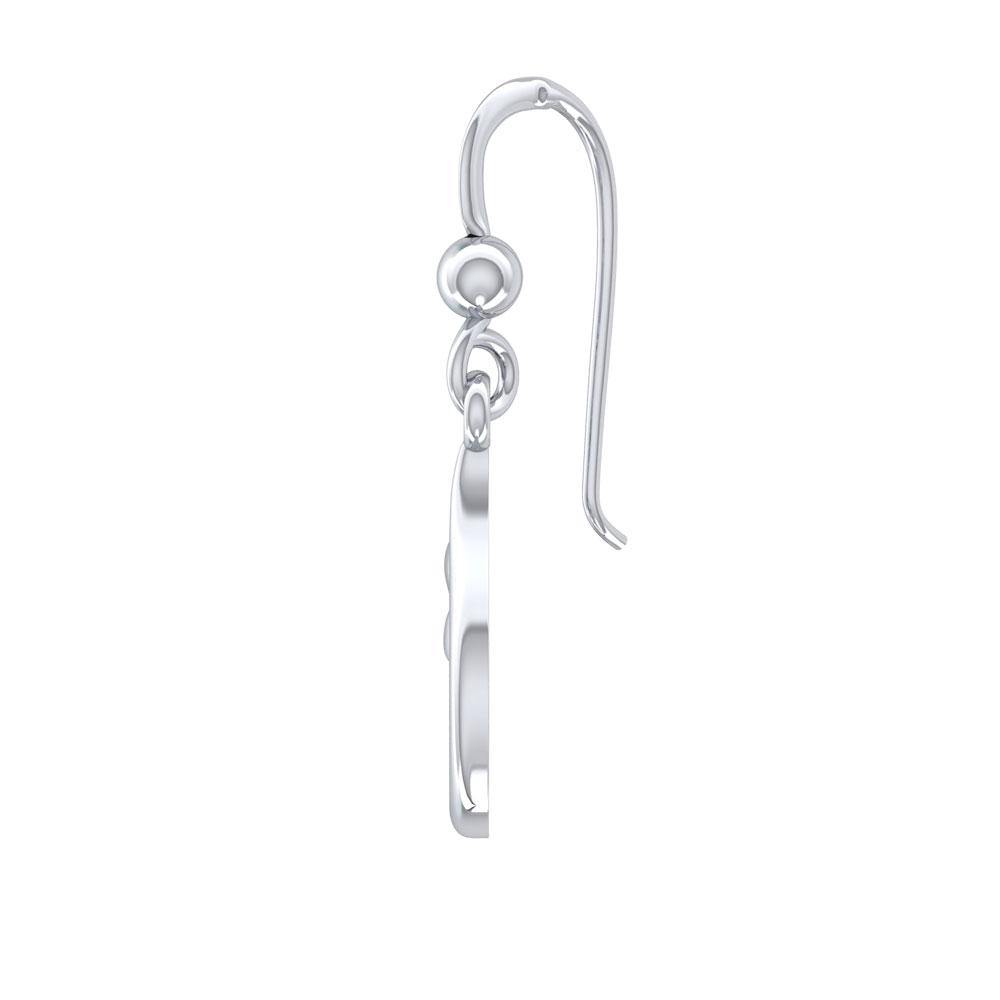 Sterling Silver Wrapping Whale Tail Earrings TER1726 - Jewelry