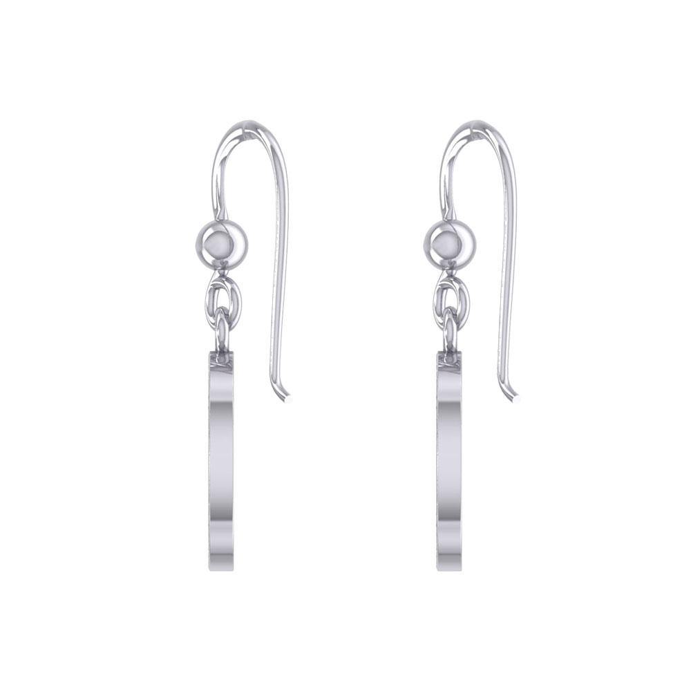 Celtic Spiral Triskele Silver Earrings with marcasite TER1827 - Jewelry