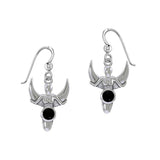 Goddess with Crescent Moon Silver Earrings with Gemstone TER1829 - Jewelry