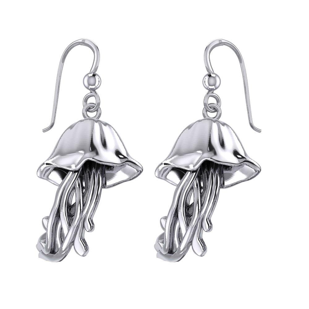Jellyfish Silver Earrings TER1875 - Jewelry