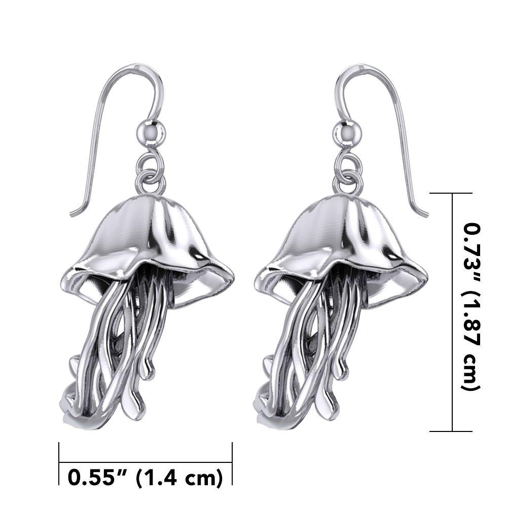 Jellyfish Silver Earrings TER1875 - Jewelry