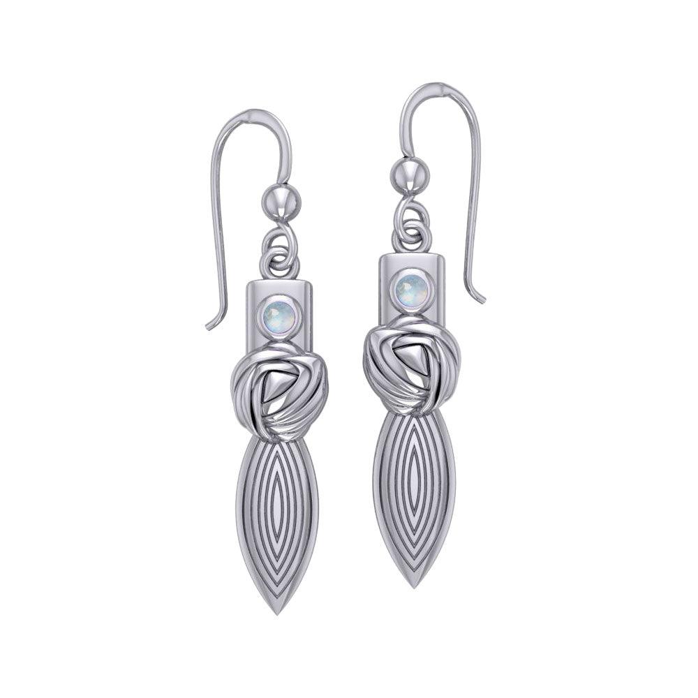 Goddess Knot Silver Earrings TER194 - Jewelry