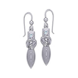 Goddess Knot Silver Earrings TER194 - Jewelry