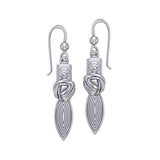 Goddess Knot Silver Earrings TER194 - Jewelry